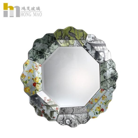Quality Commercial Antique Glass Wall Mirror Framed Waterproof Moistureproof for sale