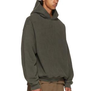Quality Custom Non Drawstring Blank Oversized Sweatshirts Black Cropped Hoodies for sale