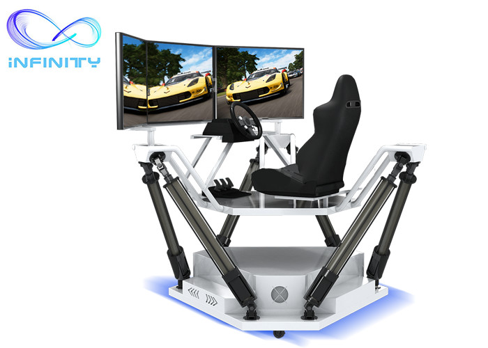 Quality Customized  Entertainment Three Screen Racing Car Simulator for sale