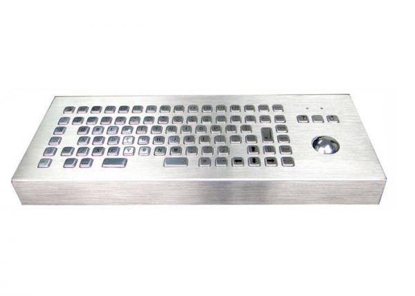 Buy Dust Proof Metal Industrial Computer Keyboard With Trackball 86 Keys at wholesale prices