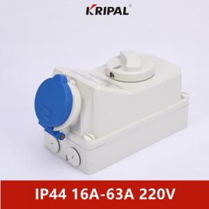 Quality 220V IP44 Waterproof Mechanical Interlock Switch Sockets IEC Standard for sale
