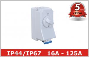 Quality IP67 Industrial Mechanical Interlocked Switch Sockets CEE Power Outlet for sale