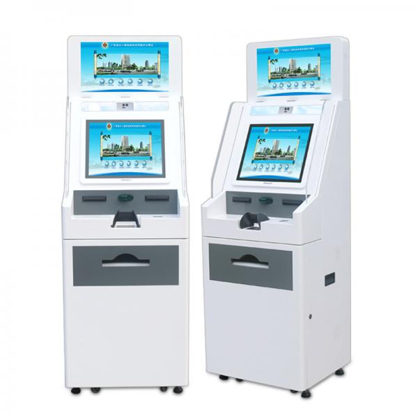 Buy 3G 4G Wifi connectivity Bank ATM Machine Dual Screen Smart Printing Kiosk at wholesale prices