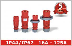 Quality Single Phase Inverter Industrial Power Plug Sockets 380V 415V 3P+E 3P+N+E for sale