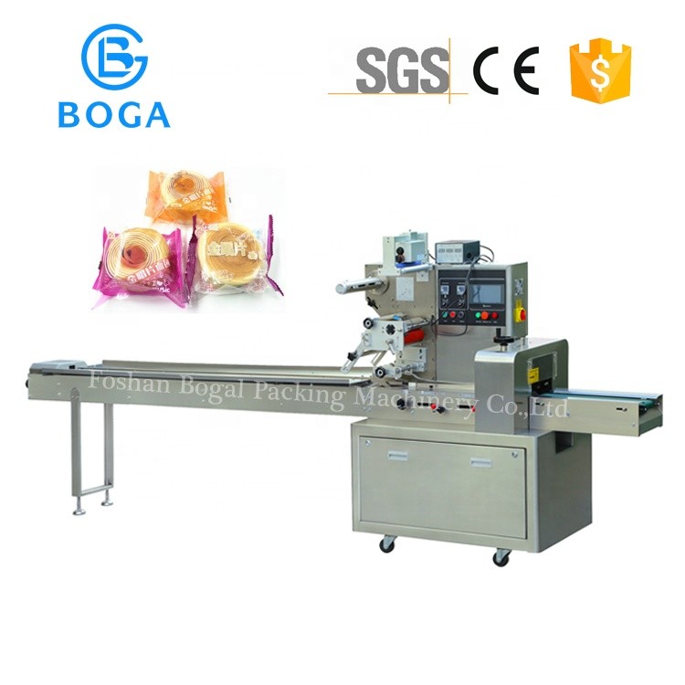 Quality Baguette Bread Big Cake Automatic Flow Packing Machine for sale
