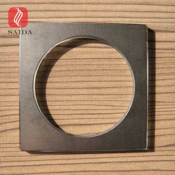 Ultra clear low-iron thermal heat tempered glass 4mm with CNC hole and polished edges for home furniture coaster