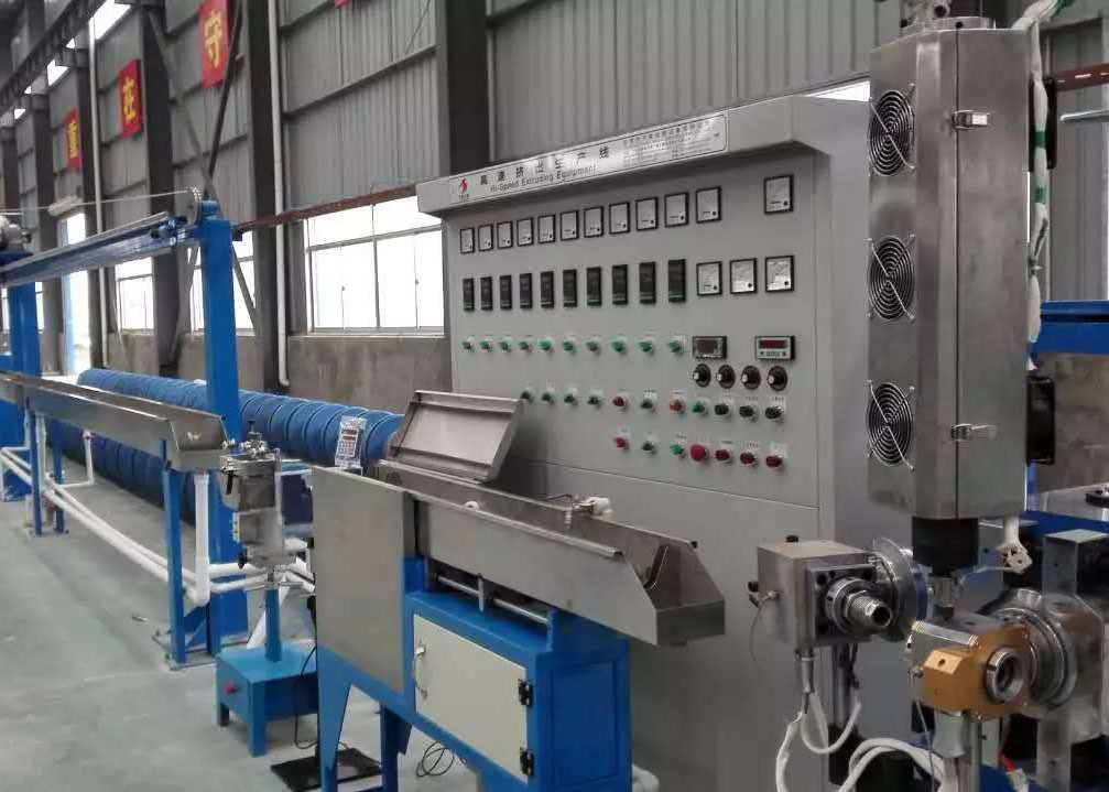 Quality Auto Electric Cable Manufacturing Machinery , Plastic Wire Making Machine for sale