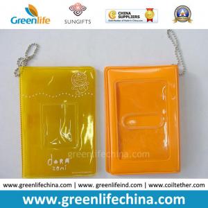 Customized Color Plastic Pocket Wallet Promotional Gift W/Metal Hook