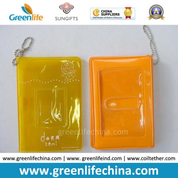 Buy Customized Color Plastic Pocket Wallet Promotional Gift W/Metal Hook at wholesale prices