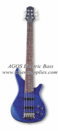 Quality 43&quot; Electric Bass 6 string JB bass solidwood wholesale AGB43-JB3 for sale