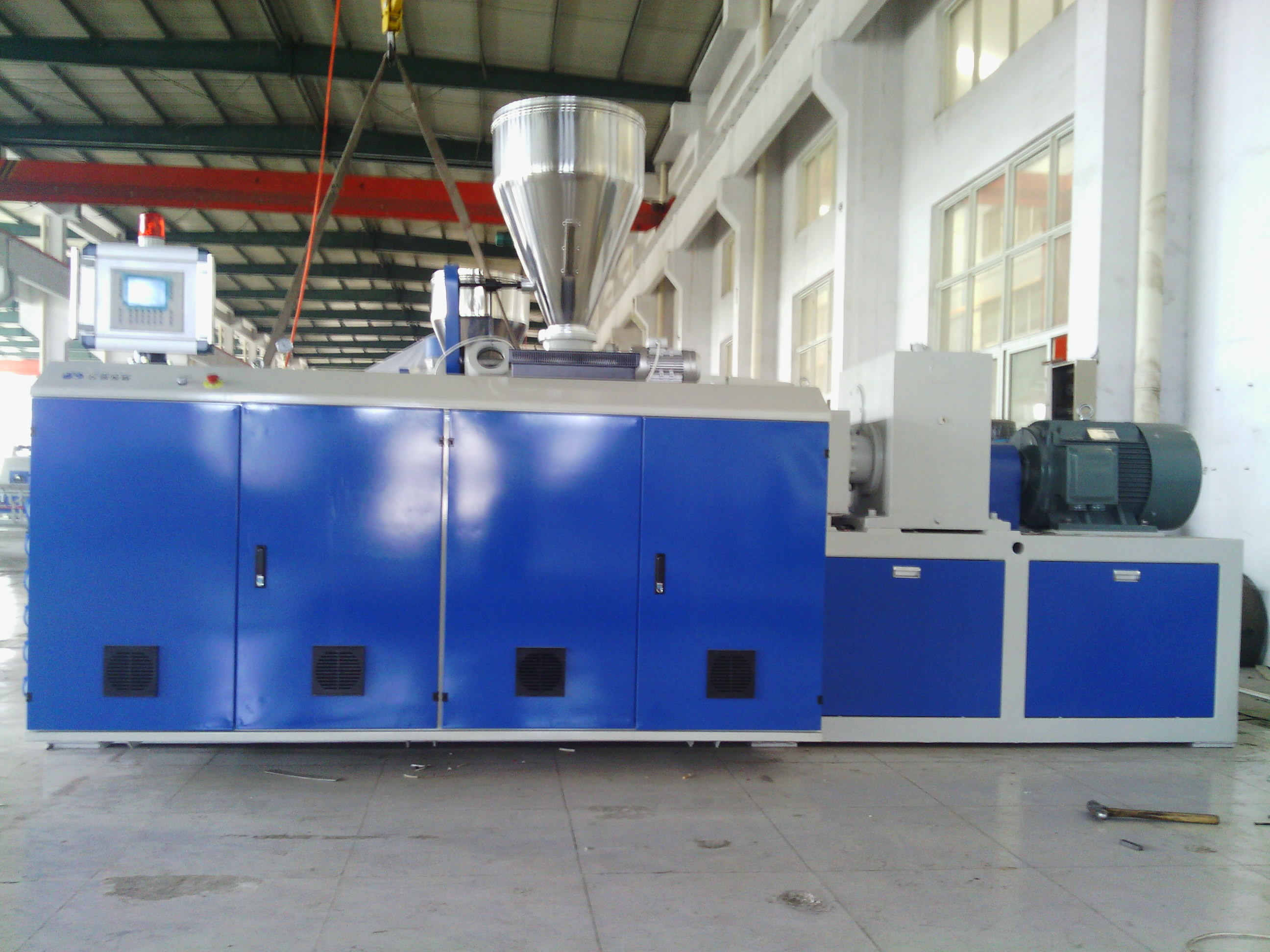 Quality Ce 22m/Min Water Cooling Corrugation Plastic Pipe Extruder Machine for sale