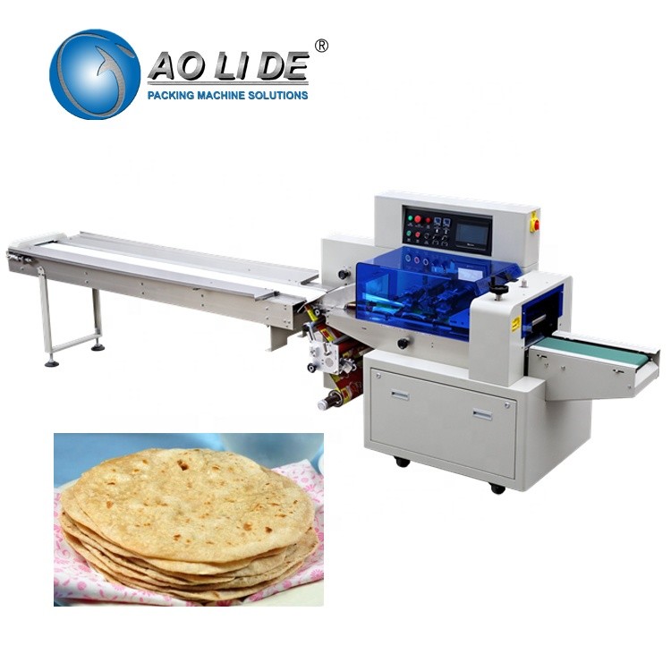 Quality Manufacturer automatic high speed flow Brioche sandwich French pita Croissant sliced arabic bread packing machinery price for sale
