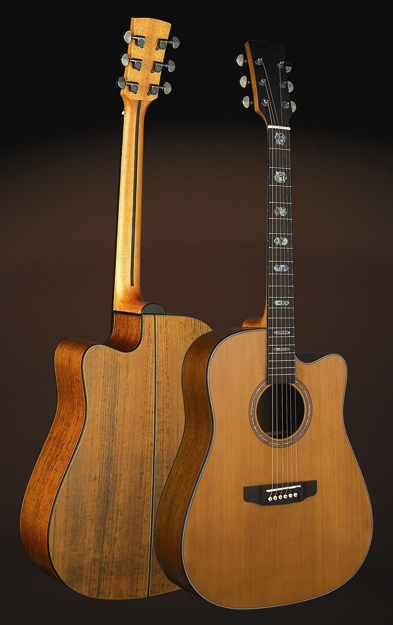 Quality 41inch Good quality Korean Pine solidwood acoustic guitar matt color wholesale AG57C for sale