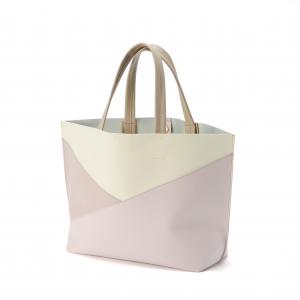 Quality Outdoor PU Leather Lady Casual Handle Tote Splicing Beach Bag Waterproof Custom for sale