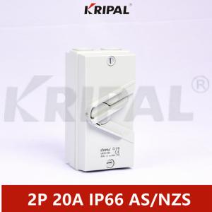 Quality IP66 2P 20A 440V Waterproof Isolating Switch Australian standard for sale