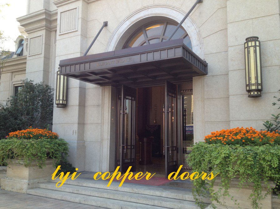 Quality exterior copper entrance door for sale