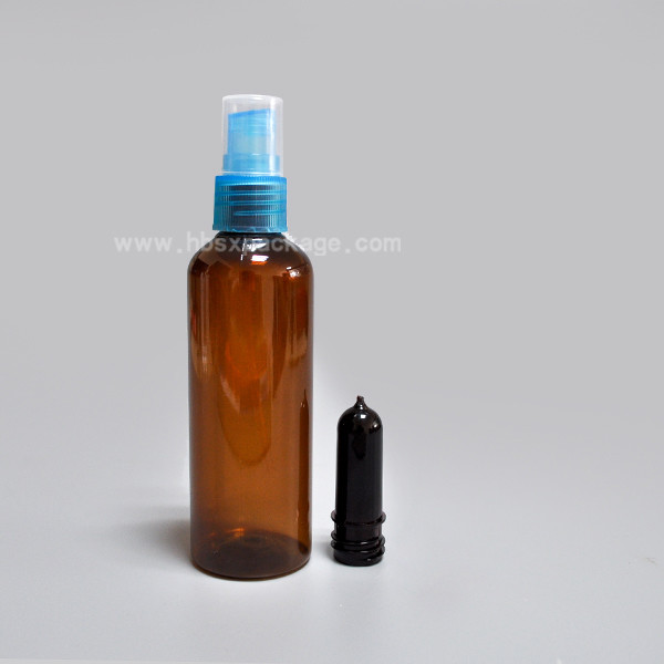new products Wholesale High Quality Amber Color 50ml PET Plastic perfume Spray Bottle