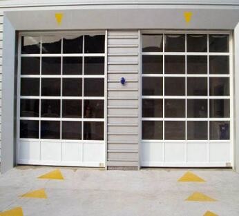 Quality Powder Coated Aluminum Overhead Door , Full View Aluminum Garage Doors for sale