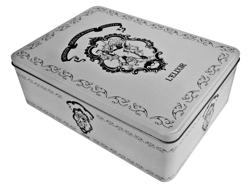 Quality French Biscuit  Cupcake Donuts Rectangular Tin box for sale