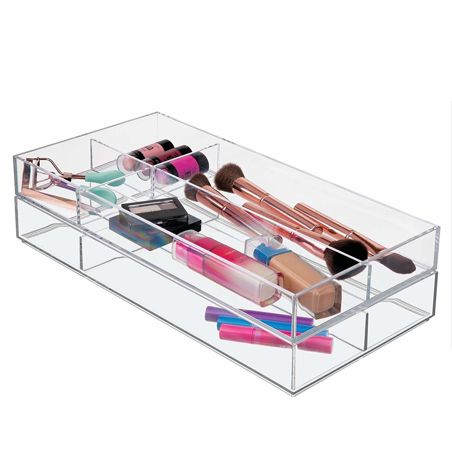 Quality Plexiglass Acrylic Storage Boxes For Makeup , Acrylic Jewelry Display Case for sale