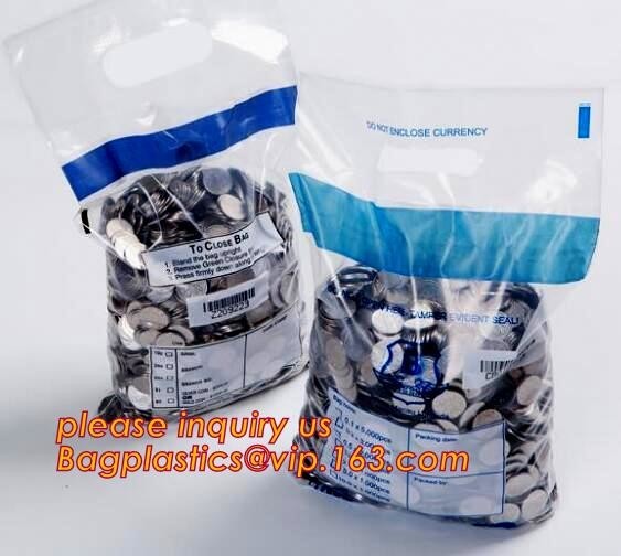 Quality Plastic Mailing Bags Tamper Evident Security Bank Deposit Proof Security for sale