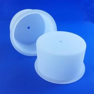 China Frosted Surface Quartz Glass Cup Fused Quartz Crucible For Plasma Coating Machine on sale