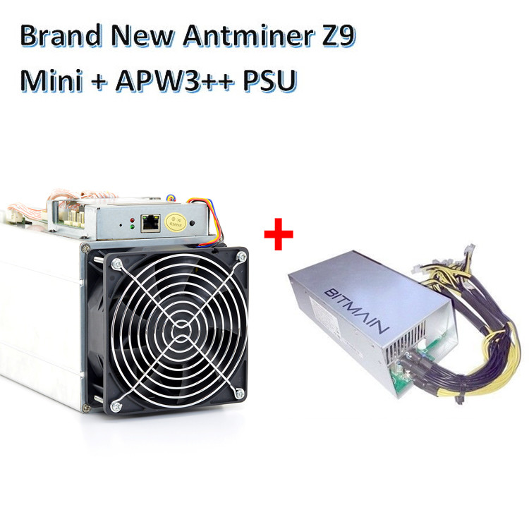 Bitcoin Mining Device Antminer Z9 mini 10kh/s ZCash miner with Power supply Asic Miner