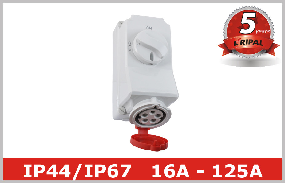 Quality 220V 380V Electrical Socket Outlets with Industrial Switch Interlock for sale