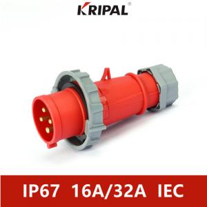 Quality Single Phase 4P 32A IP67 Industrial Phase Inverter Plug Waterproof for sale