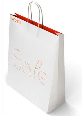 Quality White Paper Bags for Evens & Trade Fairs for sale