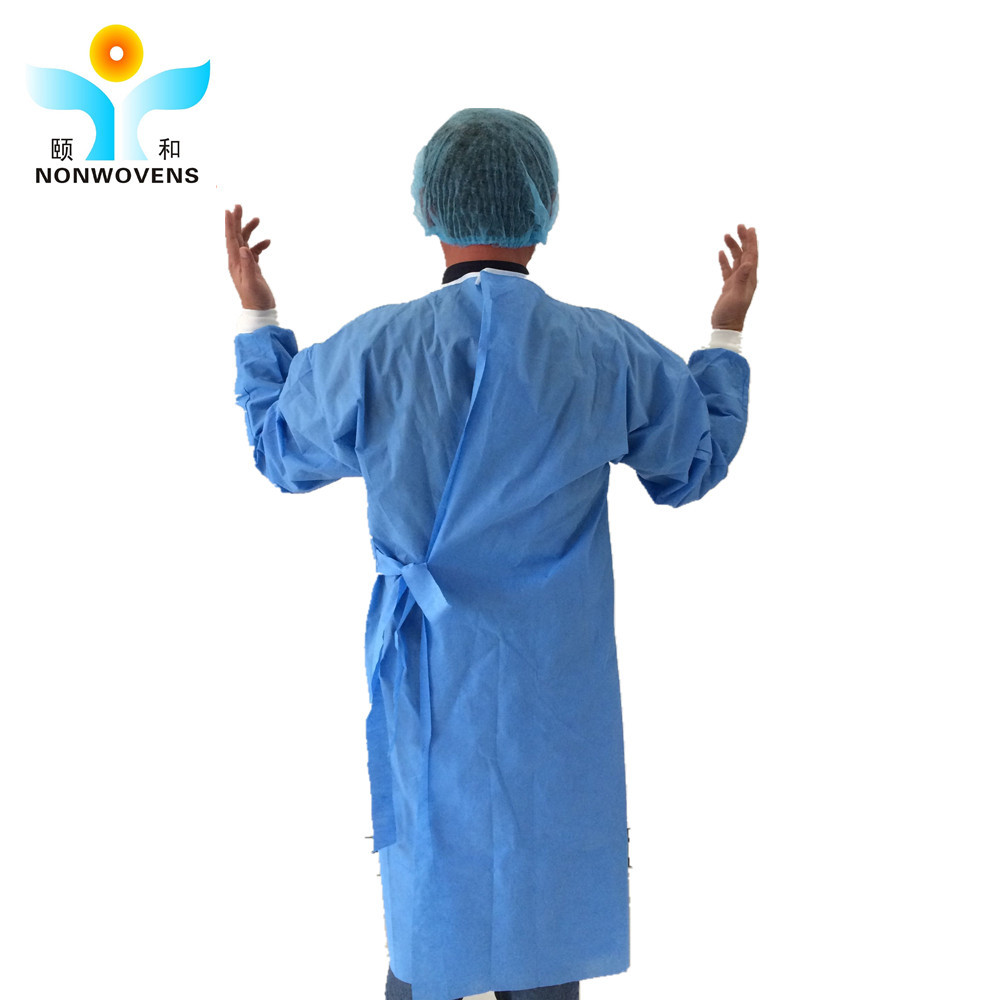 Quality Disposable Elastic Non Woven Gown Protective Spunlace SMS Medical Sterilization Cloth for sale