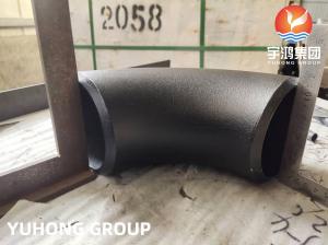 Quality CARBON STEEL BUTT WELD FITTING ASTM A234 WPB ELBOW OIL BLACK COATED B16.9 STANDARD for sale