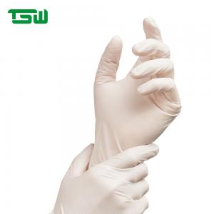 Quality Single Use 5.5G 240mm Latex Disposable Examination Gloves for sale