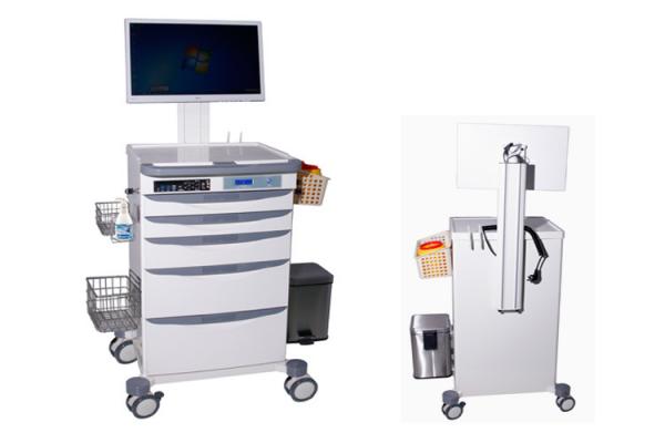 Buy Height Adjustable Self-Powered Medical Trolley Upscale Medical Laptop CPU Cart  (ALS-WT05) at wholesale prices