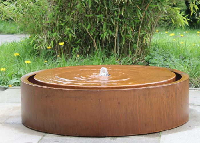 Buy Round Large Water Feature Contemporary Garden Decoration 150cm Dia Size at wholesale prices