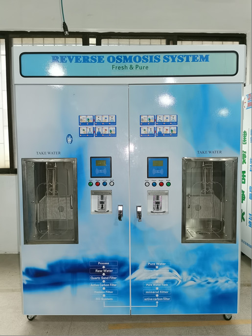Quality Mineral RO Water Vending Machine 9 Stage With 4040 Membrane for sale