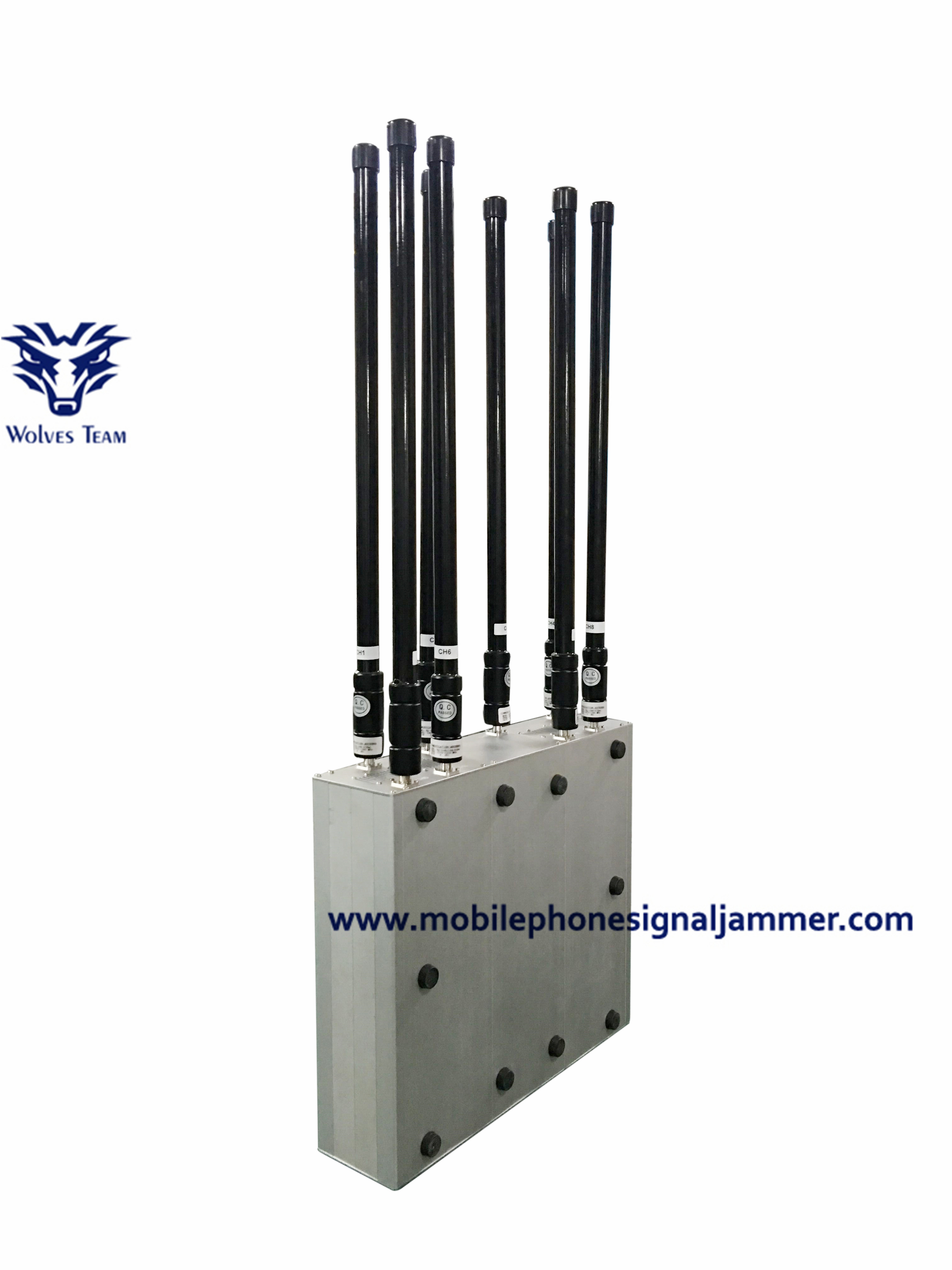 Quality Outdoor 11 Channels Waterproof High Power Mobile Phone WIFI UHF VHF GPS Jammer for sale