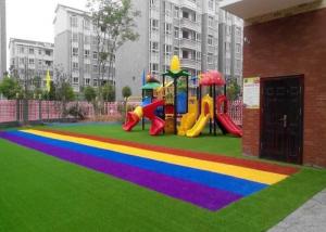 Quality Anti UV Autumn Spring Coloured Artificial Grass Synthetic Turf SGS CE Certification for sale
