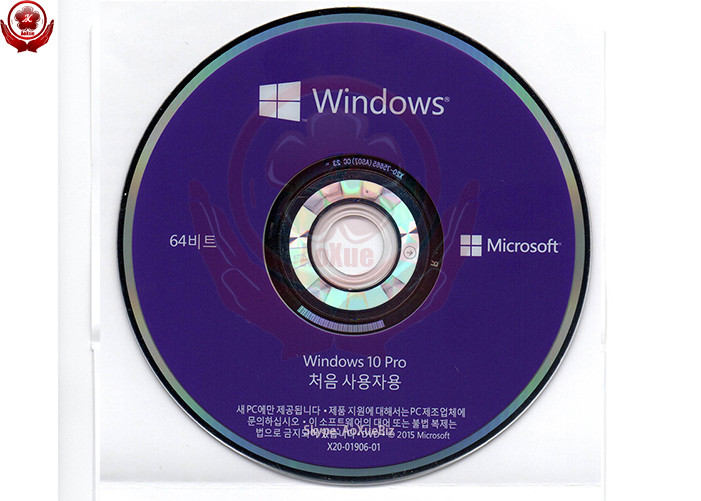 Korean Windows 10 Operating System Pro 64 Bit DVD version OEM key