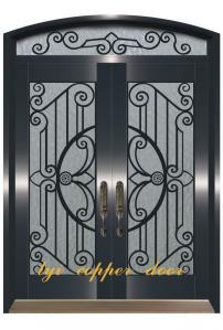 Quality double metal copper doors for sale