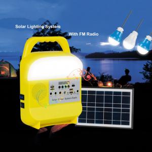 Quality Solar Home Lighting System With Solar Panel 3PCS LED Solar Bulbs Kits for sale