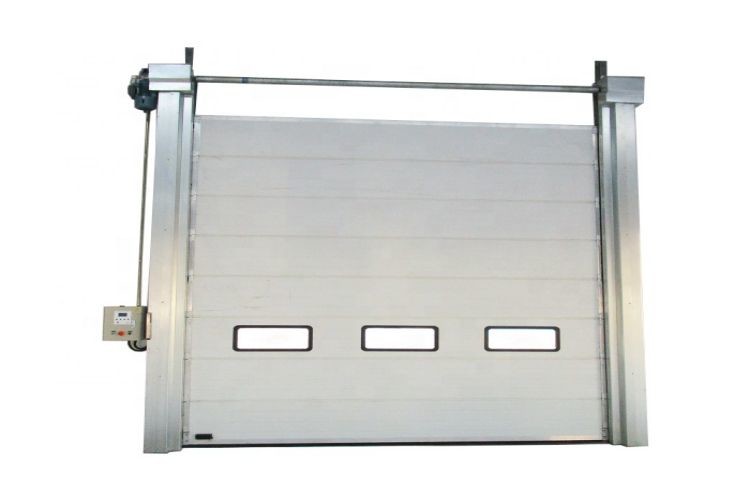 Quality PVC Viewing Window Galvanized Steel Security Door , Exterior Automatic Security Door for sale