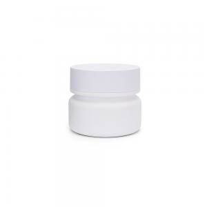 Quality White 30ml Round PET Jar , Skin Care Empty Bottles QS Certifications for sale