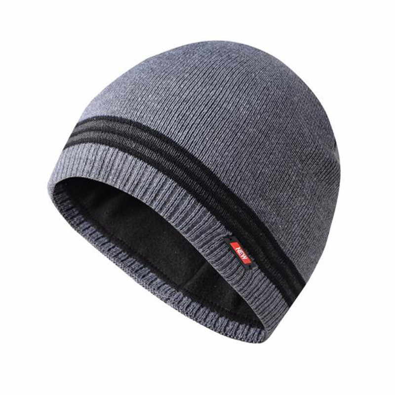 Quality Warmer Men Beanies And Caps Wool Polyester Winter Beanie Knitted Hat for sale