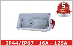 Quality 250V 415V Power Industrial Plug Socket with Switched Interlock PC BOX for sale