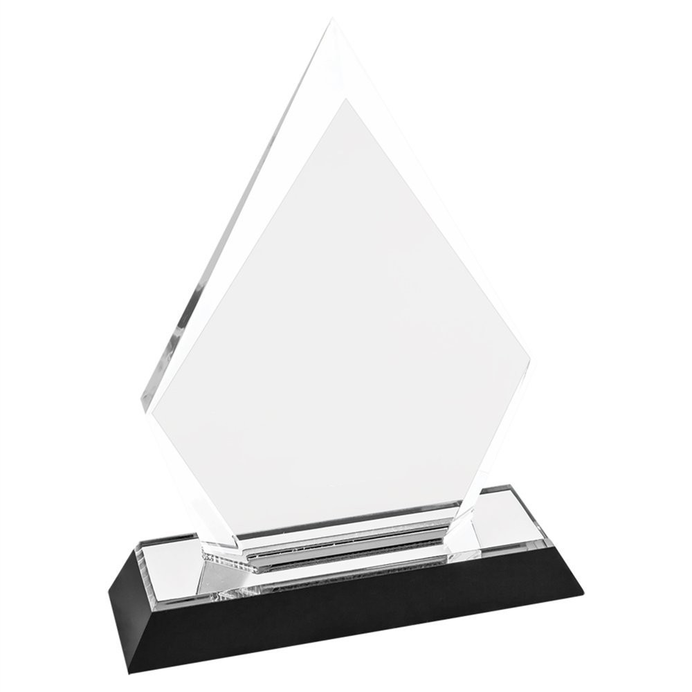 Quality Diamond Glass Custom Shaped Acrylic Awards Engraved Clipped For School for sale
