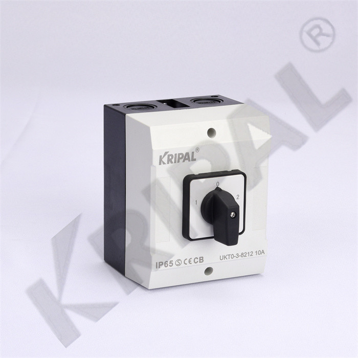 Quality KRIPAL Rotary Changeover Cam Switch UKT IP65 230-440V 3 Phase for sale