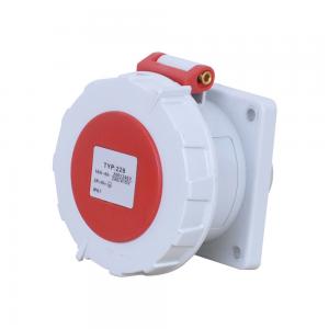Quality Nylon 380V Three Phase 16A 5P Panel Mounted Socket IEC Standard for sale