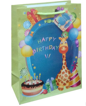 Quality Very popular birthday design gift packing paper bag in EU market for sale