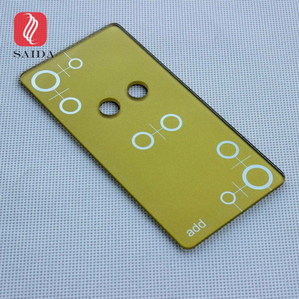 Quality Smart home touch screen control tempered switch cover glass panel 86*86mm in 3mm thickness for sale